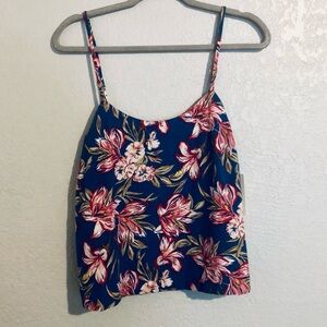 a new day Floral Spaghetti Strap Tank Top - Medium